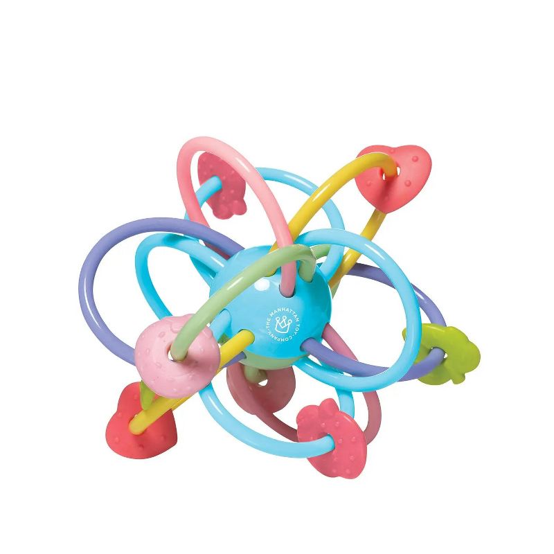 Manhattan Toy Manhattan Ball Rattle and Sensory Teether Toy, 1 of 4