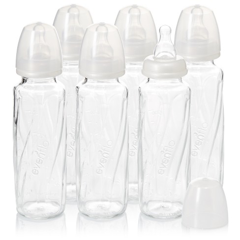 Evenflo® Vented + Glass Bottle 6pk- 8oz : Target