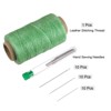 Unique Bargains Wear-Resistant Polyester Embroidery Waxed Thread with Needles - 3 of 4
