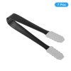 Unique Bargains Stainless Steel Ice Tongs for Appetizers, Charcuterie, Dessert, Tea Party, Bar, Cafe Serving 5.3" Black 7 Pcs - 3 of 4