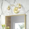 Livex Lighting Moreland 2 - Light Vanity in  Polished Brass - 3 of 4