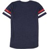 NFL Womens Patriots Rhinestone Logo Embellished T-Shirt, Blue, Small - 2 of 3