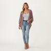 Anna-Kaci Women's Open Front Knit Cardigan with Dolman Sleeves and Relaxed Fit - 2 of 4