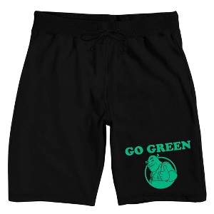 Shrek Go Green Men's Black Sleep Pajama Shorts - 1 of 4