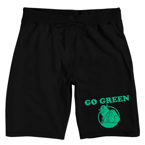 Shrek Go Green Men’s Black Sleep Pajama Shorts - image 1 of 4