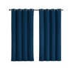 GoodGram 2 Pack Hotel Thermal Grommet 100% Blackout Window Curtain Panels - 2 of 3