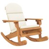 vidaXL Adirondack Rocking Chair with Cushions Solid Wood Acacia - 2 of 4