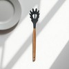 Unique Bargains Spoon Hand Wash Only Pasta Claw Silicone Wooden Handle 12.6" 1 Pc - 2 of 4
