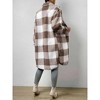 Women's Katie faux-shearling Plaid Midi Coat - Miss Sparkling - 2 of 3