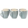 Elama Honeycomb 6 Piece 15 Ounce Mug Set in White - 2 of 4