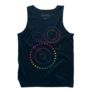 Adult Design By Humans Pride Inclusion Rainbow Circles By SpiritofWonderland Tank Top - 1 of 2