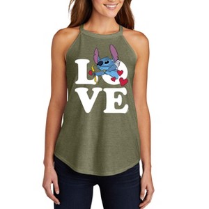 Women's - Lilo and Stitch - Love Cupid Stitch Graphic High Neck Tank - 1 of 3