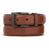 Men's Dual Hoop Leather Belt - Ebon, Size : 30 (Waist: 28)