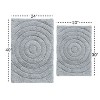 Knightsbridge Stylish And Comfortable Traditional Echo Design 2 PC Cotton Bath Rug Set 20"x30" & 24"x40" Sage - 3 of 4
