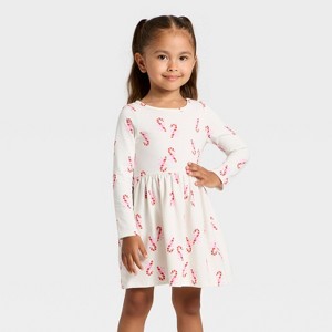 Toddler Girls' Long Sleeve Dress - Cat & Jack™ - 1 of 3