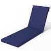 Crestlive Products Patio Outdoor Chaise Lounge Cushion 72in Navy Blue - 2 of 4