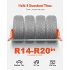 VEVOR Wall Mounted Tire Rack, 31" - 56" Adjustable Tire Rack, Q235 Heavy-Duty Steel Tire Storage Rack, Max 400lbs Load Capacity, Orange - 3 of 4