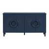 Modern Storage Cabinet with Doors and Wood Legs, Kitchen Furniture with Storage,Sideboard Cabinets for Dining Room or Living Room-Maison Boucle - 4 of 4