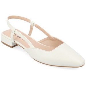 Journee Collection Womens Paislee Sling Back Block Heel Square Toe Flats - 1 of 4