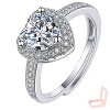 Women's Silver - toned Copper Diamond Ring - Modern & Glamorous - 3 of 4