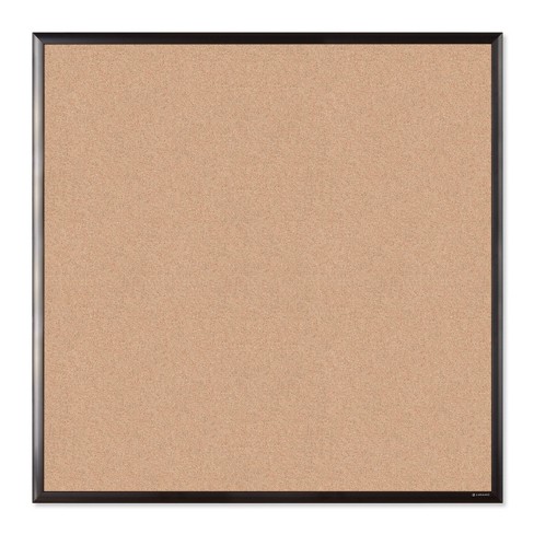 U Brands 36 Square Cork Bulletin Board Black Aluminum Frame : Target