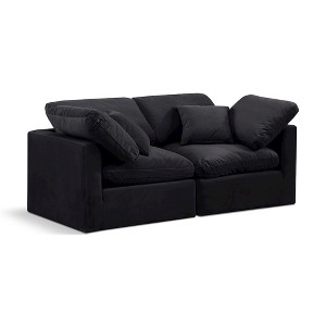 Meridian Furniture,Indulge Velvet Modular Sofa - 1 of 4