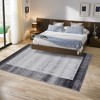 Modern Bordered Rug Washable Area Rugs for Living Room Bedroom - 3 of 4
