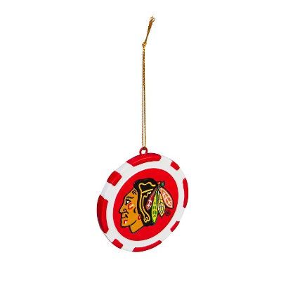 Evergreen Chicago Blackhawks, Game Chip Ornament