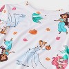 Toddler Girls' 2pc Disney Princess Long Sleeve Halloween Viscose Snug Fit Pajama Set - White - 3 of 4