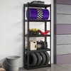 Tangkula 2PCS 5-Tier Metal Shelving Unit Heavy Duty Wire Storage Rack with Anti-slip Foot Pads - 3 of 4