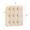 Allegra K Women's 3 Hook 3 Row Stretchy Bra Strap Extenders Hooks Bra Band - 3 of 4
