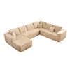 XIZZI Modular Sectional Sofa Couch, L/U-Shape Upholstered Couch, Modern Minimalist Couches for Living Room, Free Combination Deep Seat Corner Couch - 2 of 4