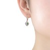 Guili Sterling Silver White Gold Plated Leverback Earrings with Colored CZ, a chic and elegant piece that adds sparkle and charm to any outfit - 2 of 3