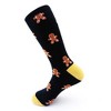 Gingerbread Man Patterned Socks (Men's Sizes Adult Large) from the Sock Panda - 2 of 3