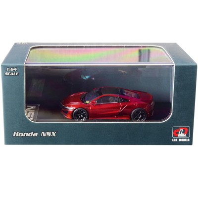 Honda NSX Red Metallic with Carbon Top 1/64 Diecast Model Car by LCD Models