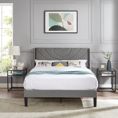 VECELO High-quality Bed Frame, Adjustable Headboard, Suitable For All Types Of Mattresses, Easy To Install