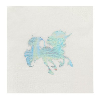 Details about   Pink/ White Unicorn Magic Paper Napkins 16ct 3 ply 13 x 16 