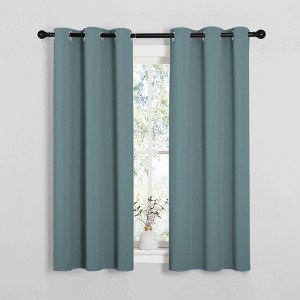 NICETOWN Grommet Top Blackout Curtains, Thermal Insulated Noise Reducing Window Drapes (Set of 2) - 1 of 4