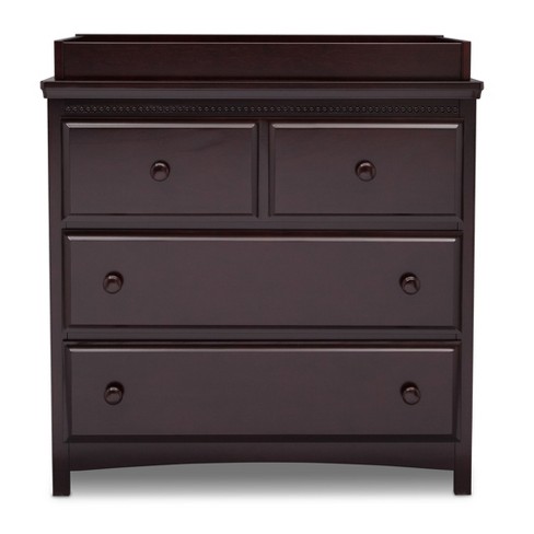 Delta Children Emerson 3 Drawer Dresser Changer Combo Dark