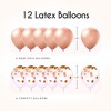 EpiqueOne Rose Gold Birthday Decorations - Set Includes Banner, Tassels, Pompoms, Confetti Balloons - Champagne Pink Decorations - 3 of 4