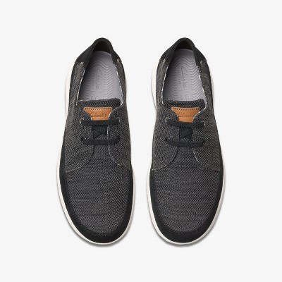 Clarks Mens Easeway Lace Black Combination Shoes 7.5 Medium — фото 6