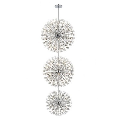 Elegant Lighting Vera 90 - Light Chandelier in  Chrome