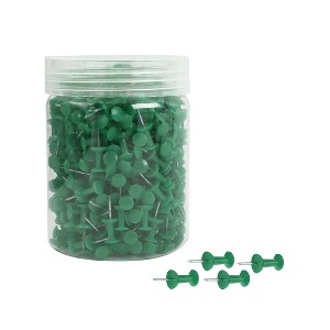 Unique Bargains Plastic Head Push Pins Thumbtacks for Home Office Bulletin Board Crafts 500 Pcs - 1 of 4