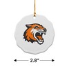 Rochester Institute of Technology Primary Logo Porcelain Scalloped Holiday Christmas Tree Ornament  2.8" (7.1 cm) - 3 of 4