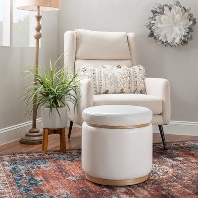 Blanche Storage Ottoman - Linon
