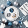 Juvale 144 Piece Silver Party Supplies with Plates, Napkins, Cups, Cutlery for Wedding, Birthday Table Decorations, Serves 24 - 2 of 4