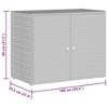vidaXL Storage Unit Outdoor Storage Cabinet Patio Storage Box Poly Rattan - 4 of 4