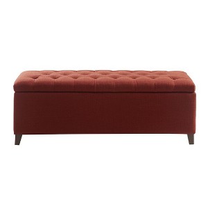 NicBex 19.25 Inch Storage Ottoman Bench with Tufted Top Soft Close Lid for Bedroom,Entryway and Living Room - 1 of 3