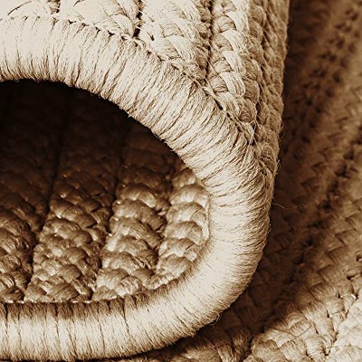Tan Braided Synthetic Outdoor Rug 3' x 5'