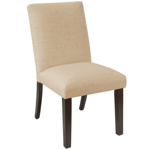 Luisa Pleated Dining Chair Tan Linen - Cloth & Co.